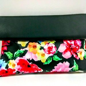 NEW! CUTE! Black  Colorful Flower Bag!